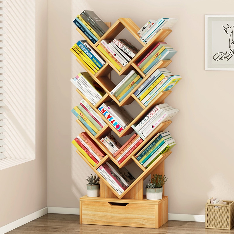 Kệ sách đứng hình nhánh cây có nhiều sách